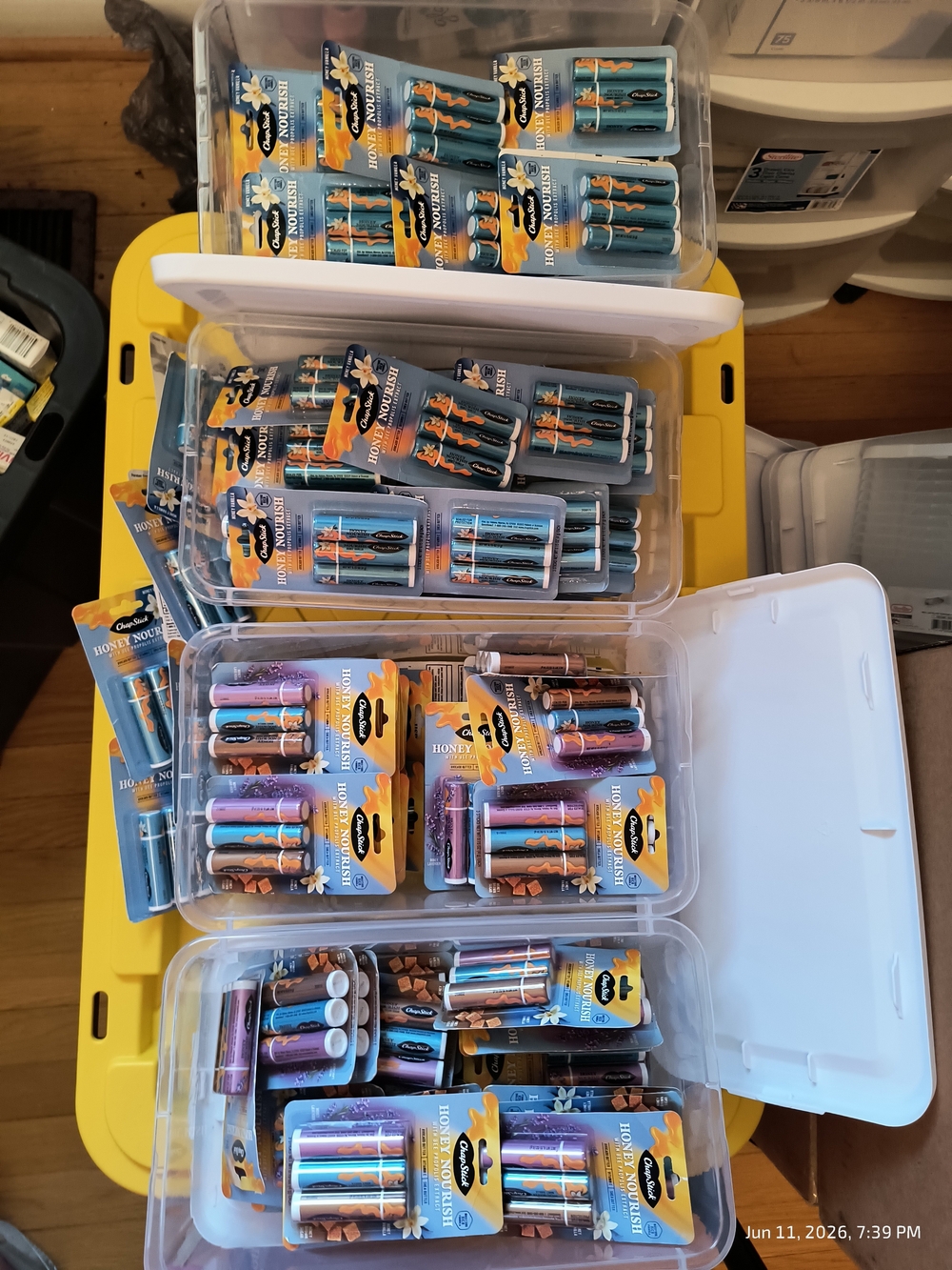 Chapstick 5/$30 Honey Nourish 5pk Of 3=15 Honey Vanilla Lavender Brown Sugar New